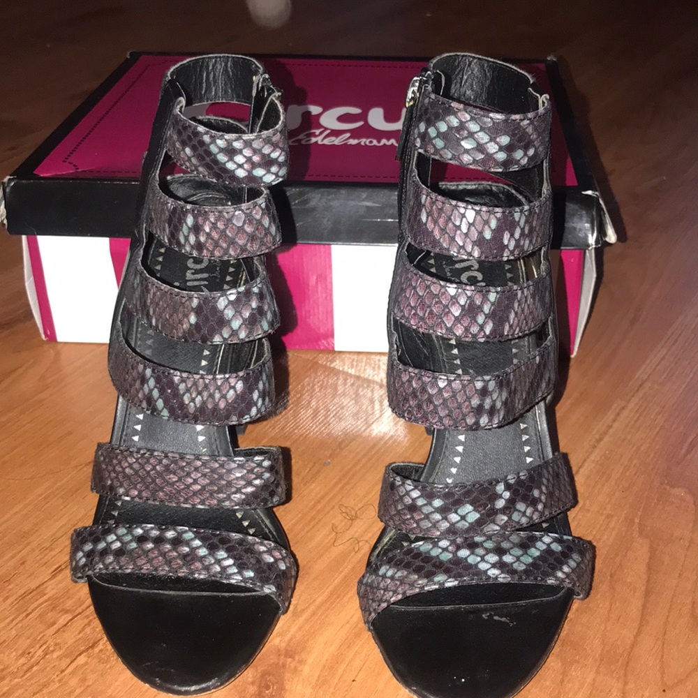 Multi Python Cage Chunky Heels (Perfect Condition) - image 3